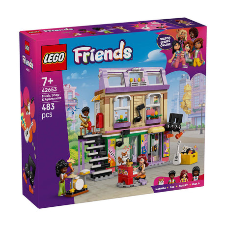 Lego Friends Musikladen und Wohnbausatz für Kinder – 42653