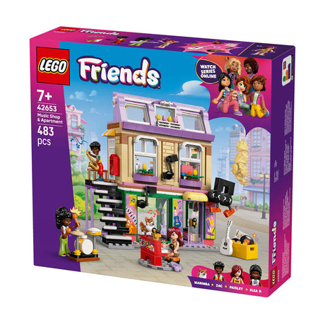 Lego Friends Musikladen und Wohnbausatz für Kinder – 42653
