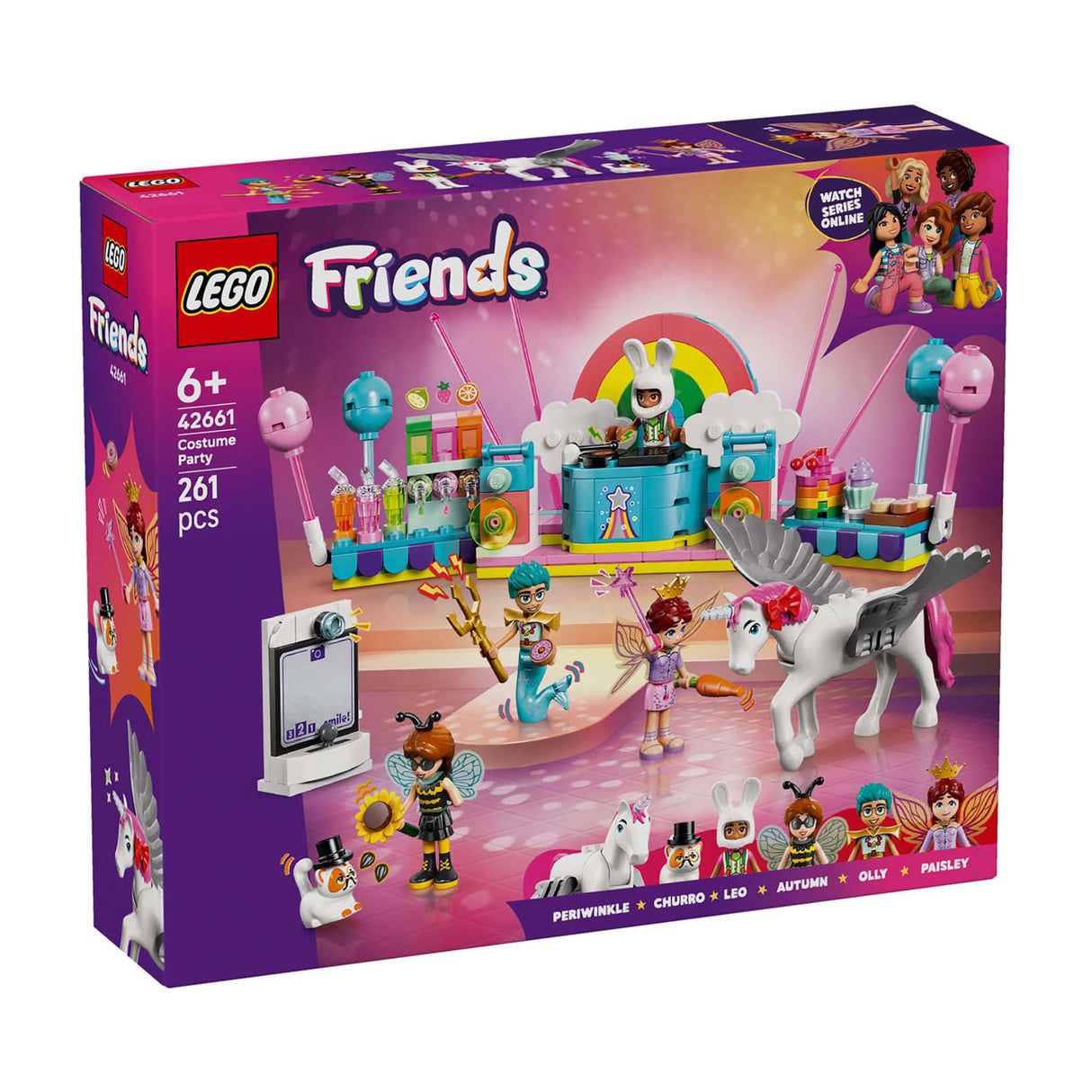 Lego® Friends Kostümparty mit Einhorn und Fee – 42661