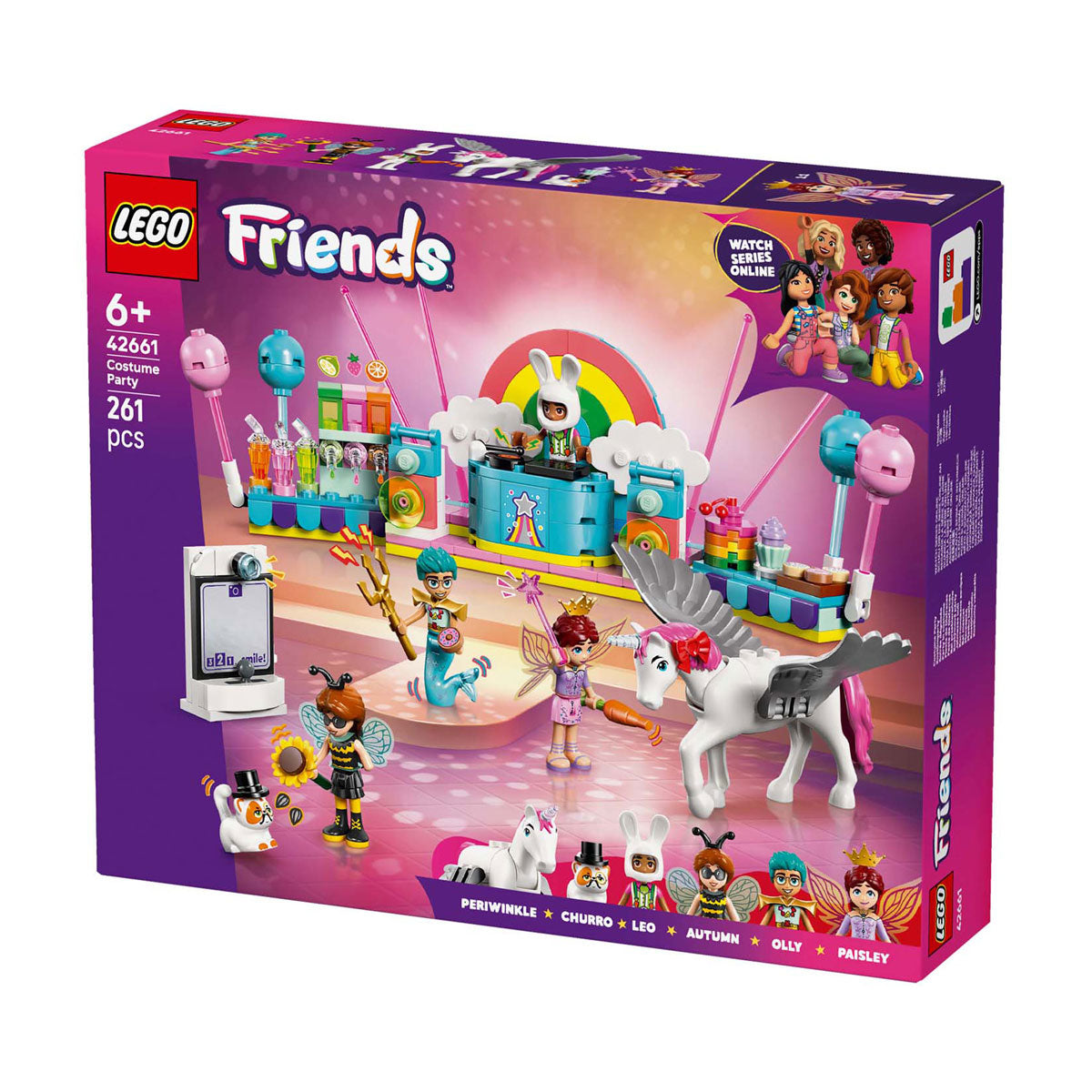 Lego® Friends Kostümparty mit Einhorn und Fee – 42661