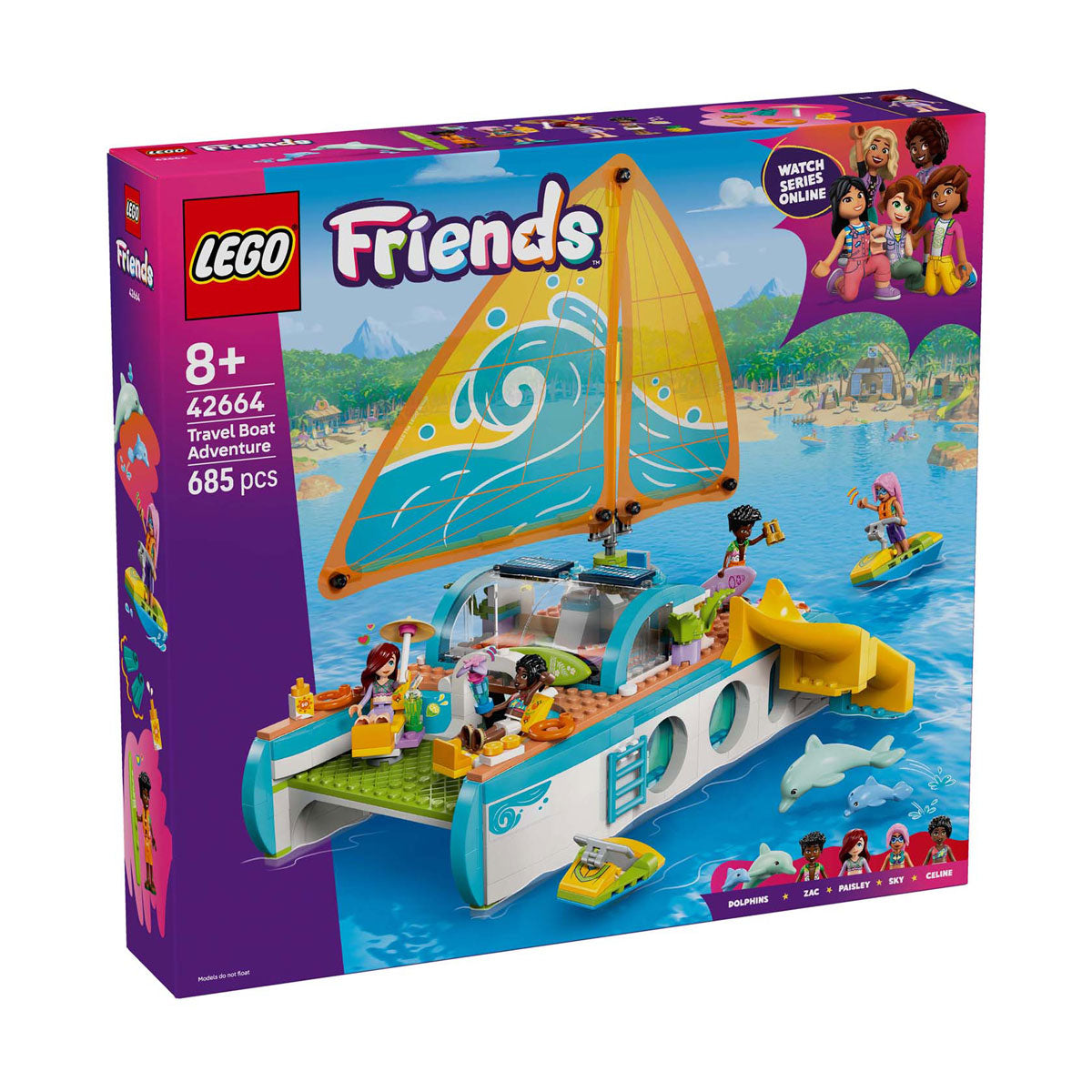 Lego Friends Abenteuer-Bootsfahrt, Bootsspielzeug für Kinder – 42664