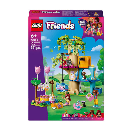 Lego Friends 42666 Katzengeburtstagsparty und Baumhaus