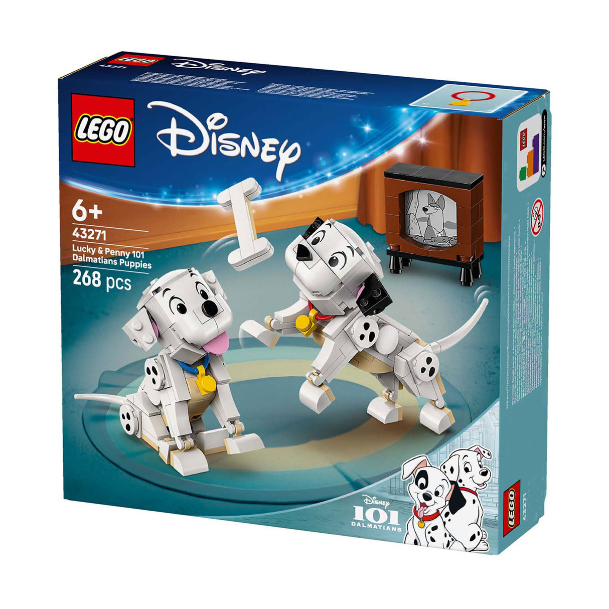 Lego 43271 Disney-Klassiker Lucky und Penny aus 101 Dalmatiner