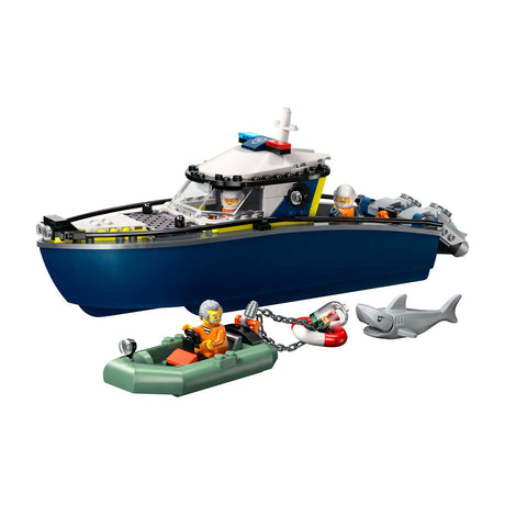 Lego® City-Verfolgungsjagd mit Polizeiboot, wirklich schwimmfähig – 60456