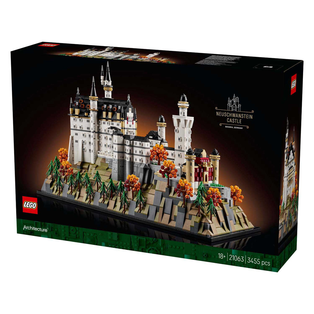 Lego-Architektur 21063 Sammlungsset Schloss Neuschwanstein