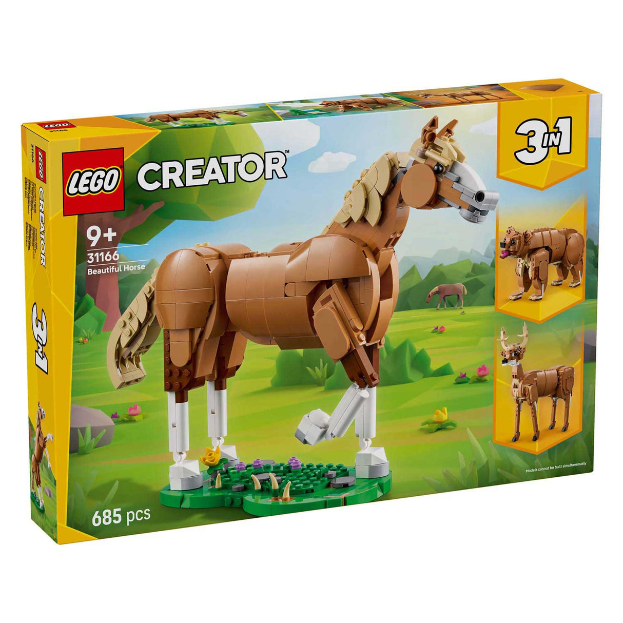 Lego® Creator 3-in-1-Bauset „Schönes Pferd und Tier“ – 31166