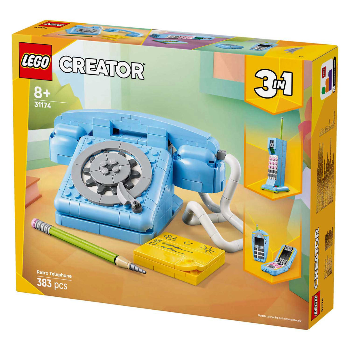 Lego® Creator 3in1 Retro-Telefon, Vintage-Telefon – 31174