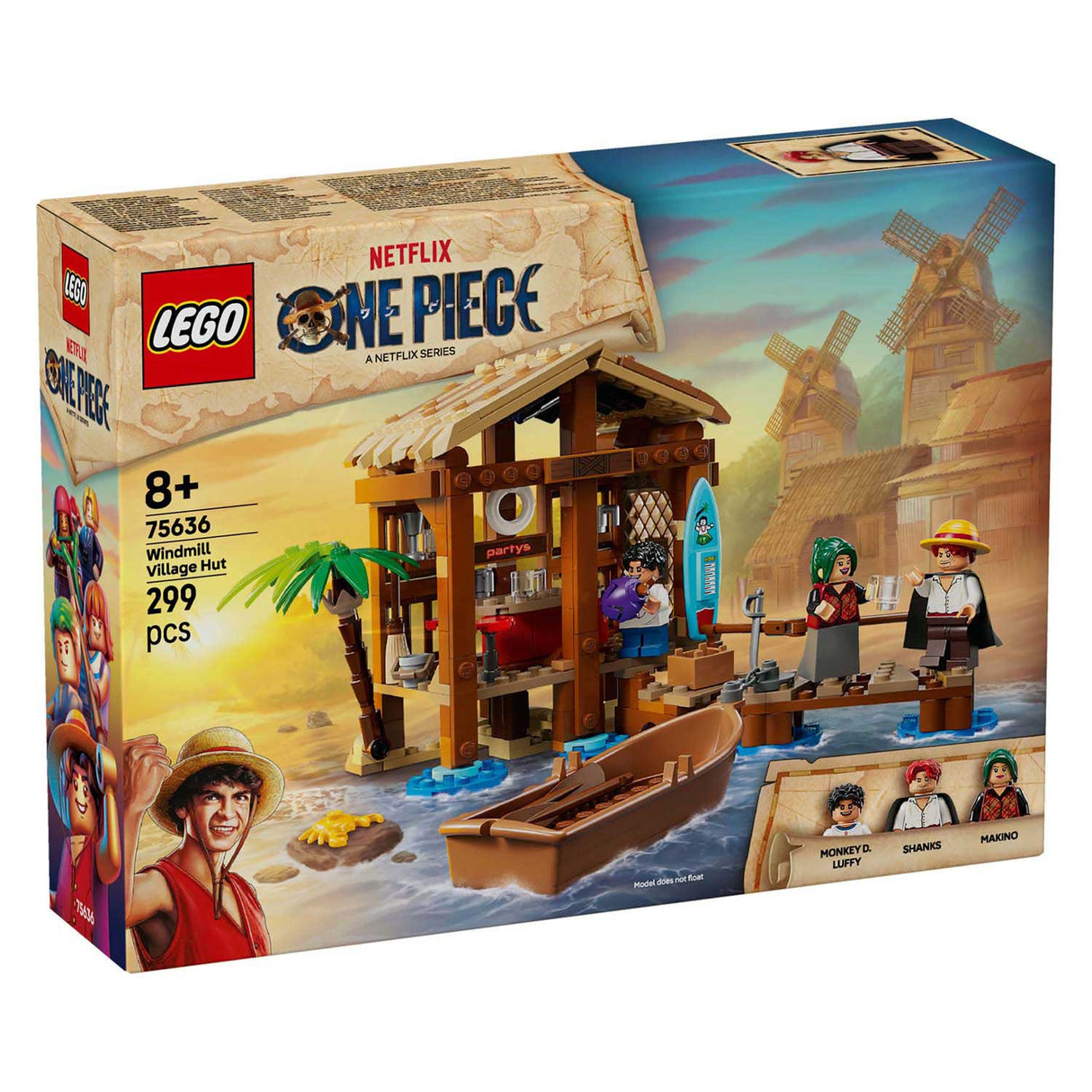 Lego® einteiliges Bauset „Hütte im Windmühlendorf“ – 75636