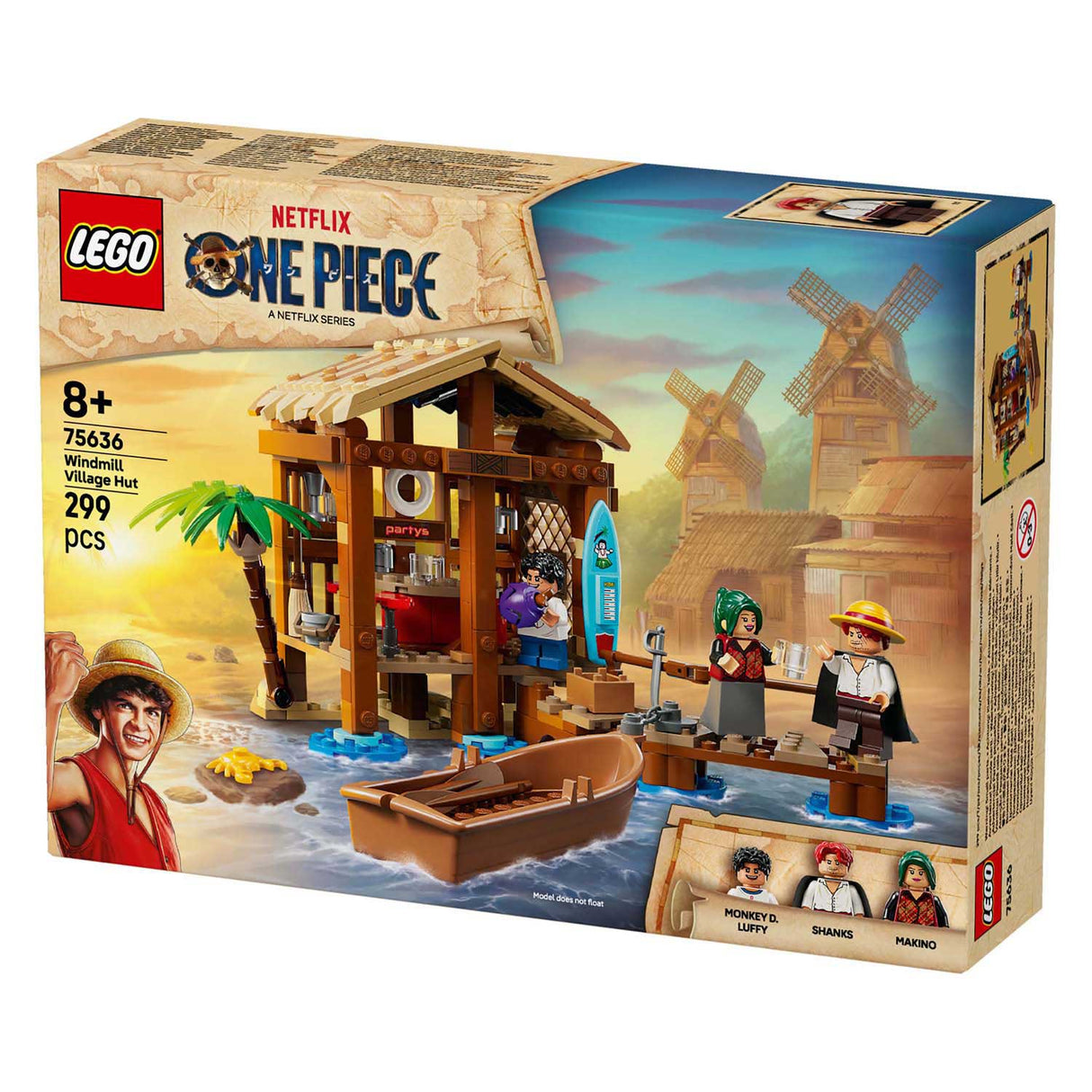 Lego® einteiliges Bauset „Hütte im Windmühlendorf“ – 75636