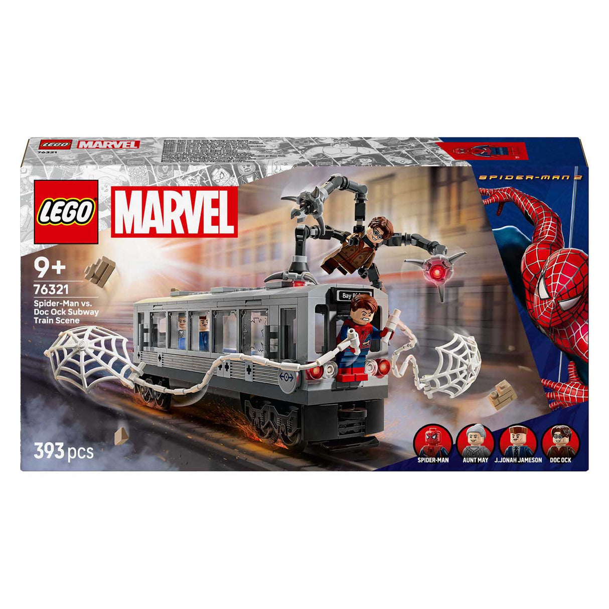 Lego Superhelden Marvel 76321 Spider-Man vs. Doc Ock Metro-Szene