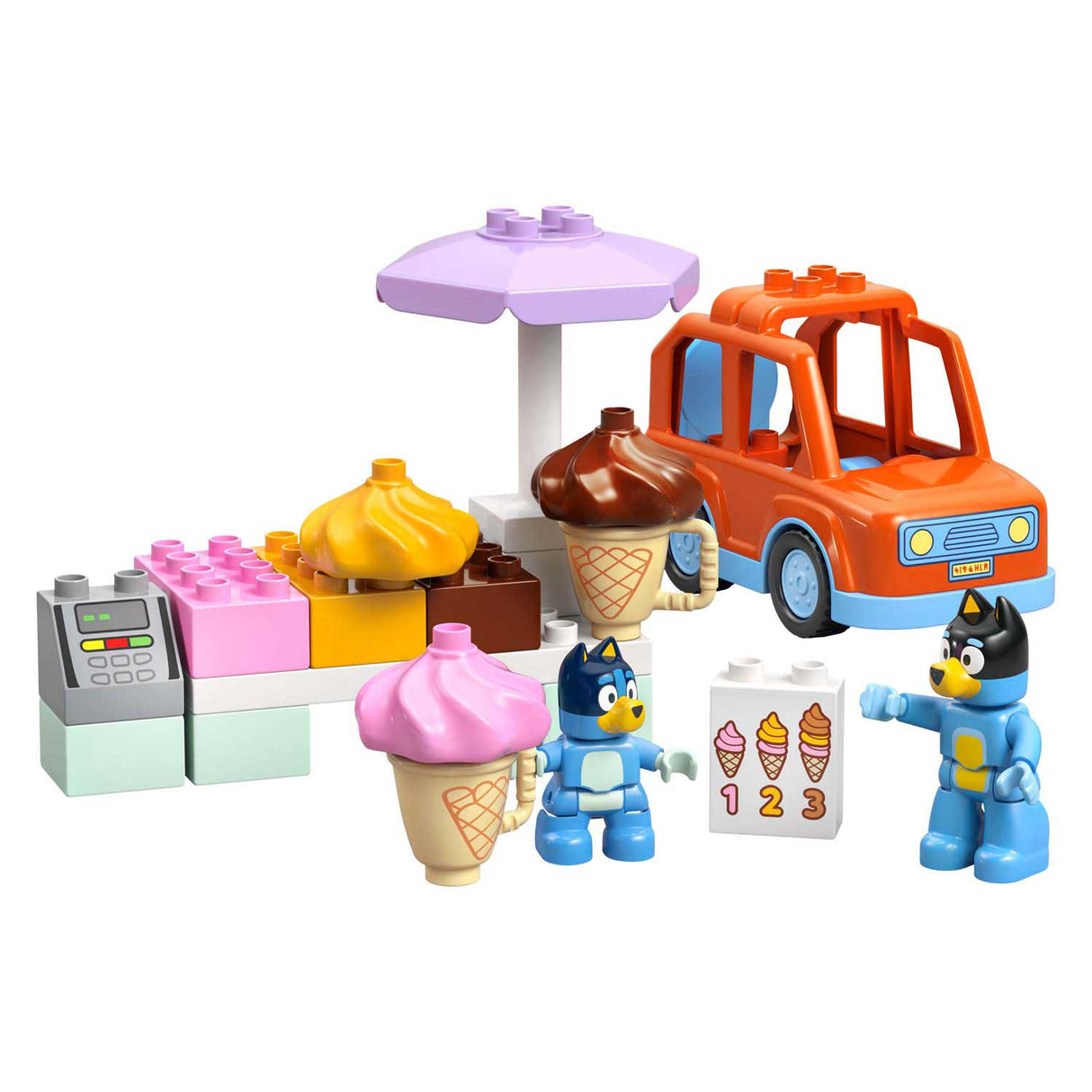 Lego® duplo® Bluey Hol dir ein Eis mit Bluey – 10458