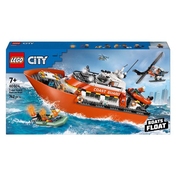 Lego City Exploration 60504 Rettungsboot der Küstenwache mit Hubschrauber