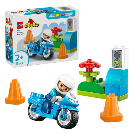 Lego Duplo 10471 blaues Polizeimotorrad