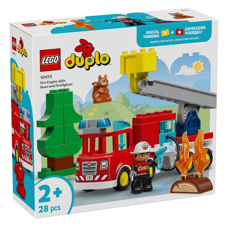 Lego Duplo Town 10473 Feuerwehrauto mit Schlauch und Feuerwehrmann