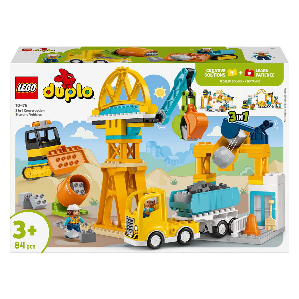 Lego Duplo Town 10476 3in1 Baustelle und Fahrzeuge
