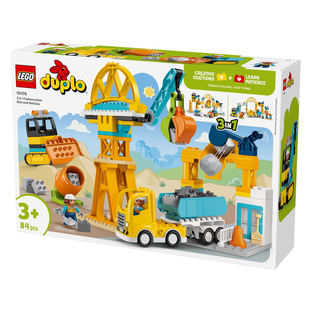 Lego Duplo Town 10476 3in1 Baustelle und Fahrzeuge