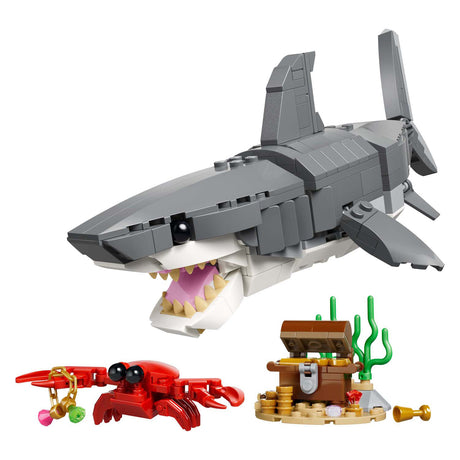 Lego Bauspielzeug „Wilder Hai mit Schatztruhe“ (31381)
