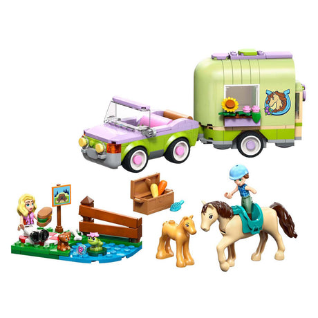 Lego Friends 42695 Anhänger mit Pferd und Fohlen
