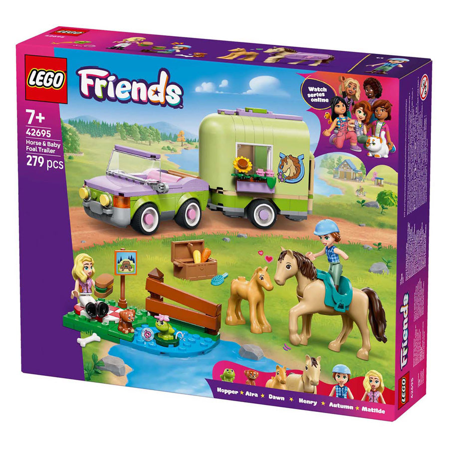 Lego Friends 42695 Anhänger mit Pferd und Fohlen