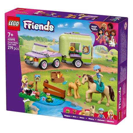 Lego Friends 42695 Anhänger mit Pferd und Fohlen
