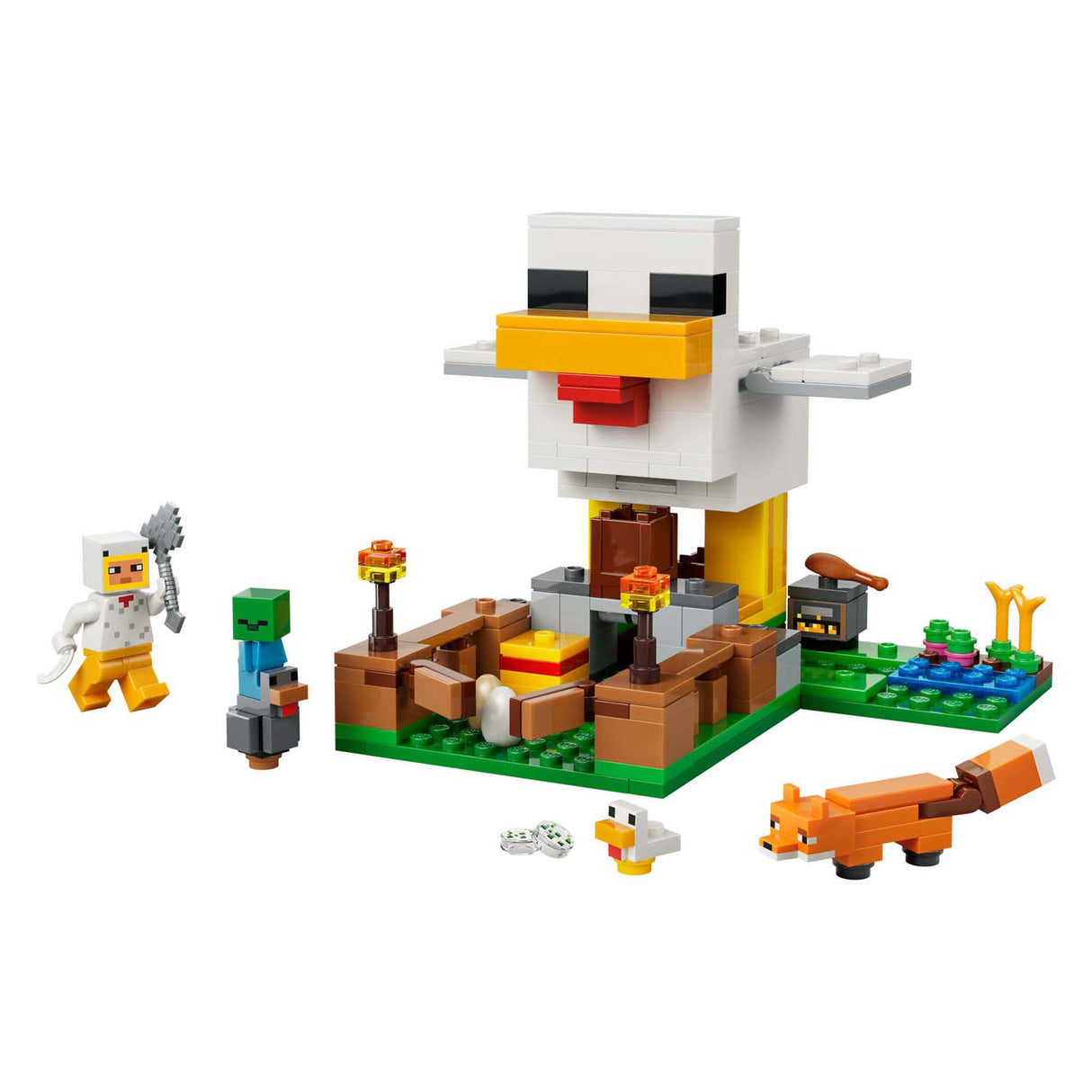 Lego Minecraft Hühnerfarm, Spielzeug für Kinder – 21585