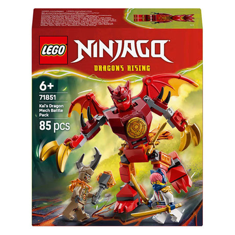 Lego ® Ninjago® Kai's Dragon Mech Battle Pack – Mech-Spielzeug – Spielset mit 3 Minifiguren – 71851