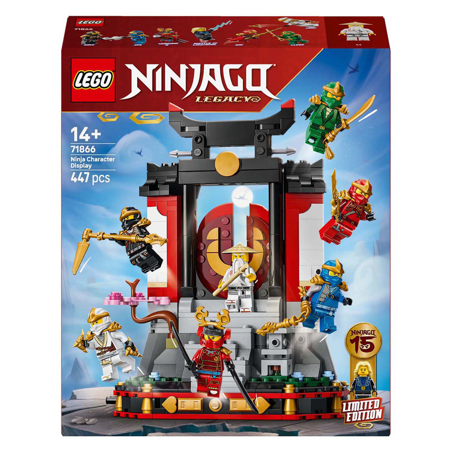 Lego Ninjago 71866 Display zum 15-jährigen Jubiläum mit Ninja-Figuren