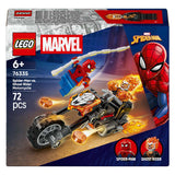 Lego Superhelden 76335 Marvel Spider-Man vs. Ghost Rider Motorrad