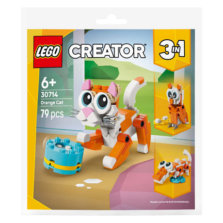 Lego 30714 Tasche orange Katze | 10 Stück