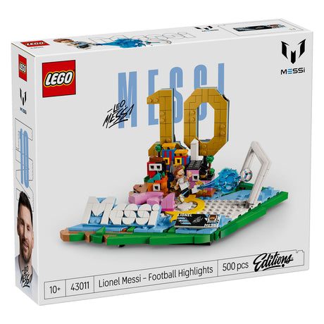 Lego editions lionel messi – voetbalhoogtepunten bouwpakket en kinderkamer decoratie - 43011