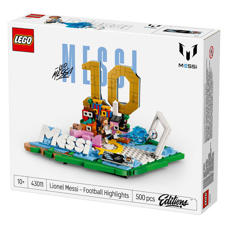 Lego editions lionel messi – voetbalhoogtepunten bouwpakket en kinderkamer decoratie - 43011