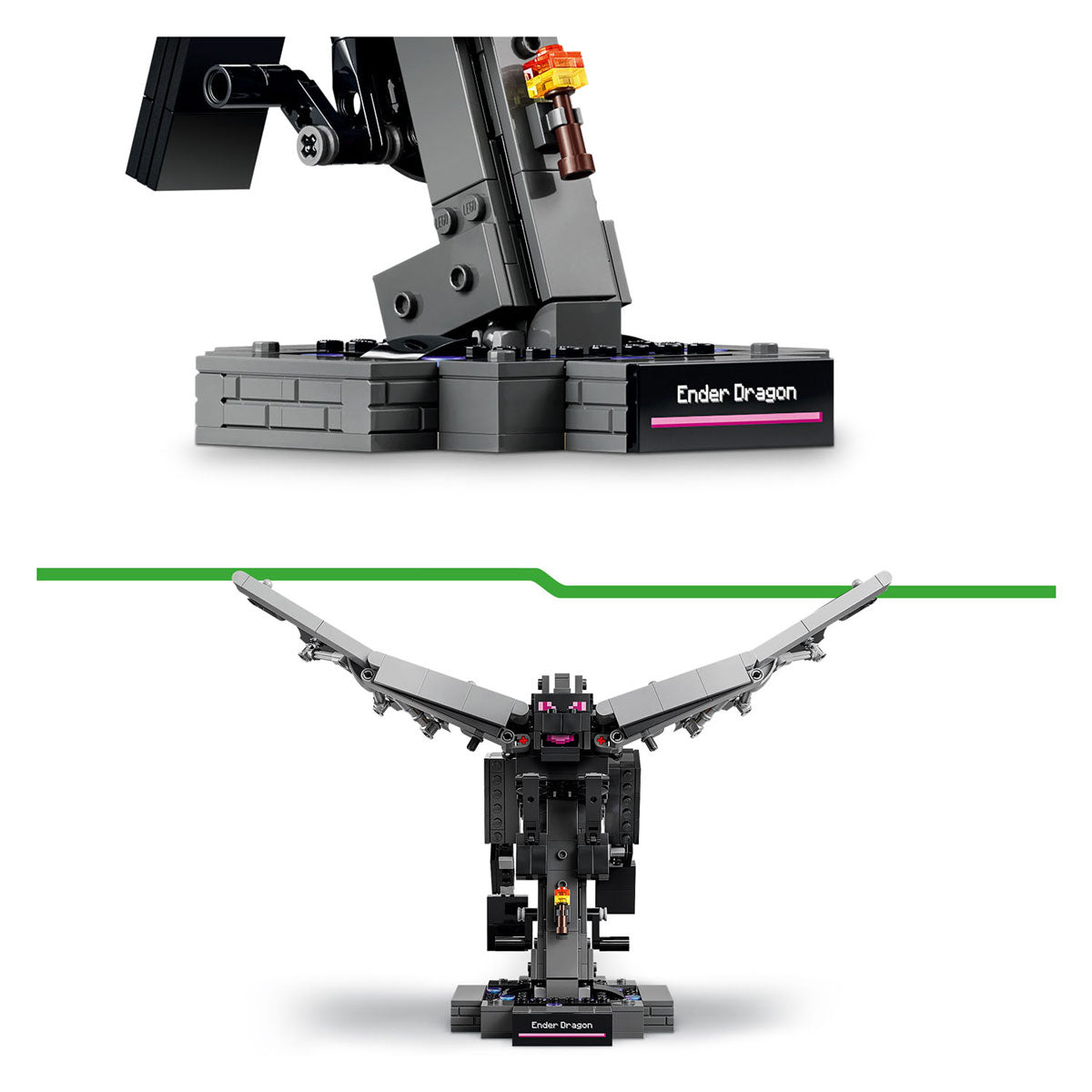Lego minecraft de enderdraak draak speelgoed voor kinderen en kinderkamer decoratie 21595