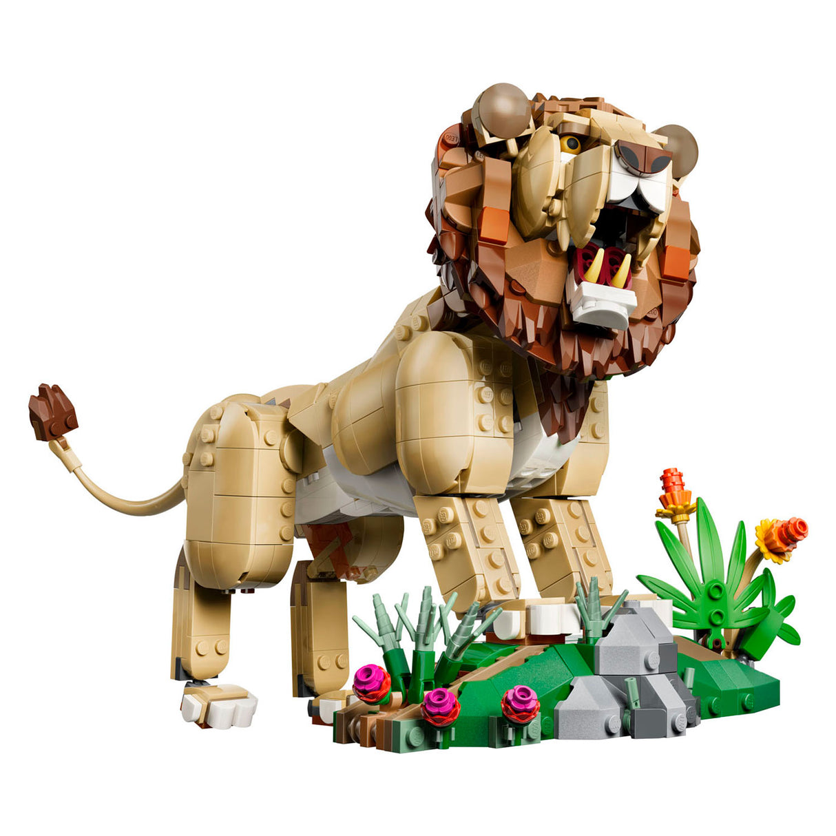 Lego creator 3in1 wilde dieren: majestueuze leeuw speelgoed voor kinderen met dieren figuren 31386