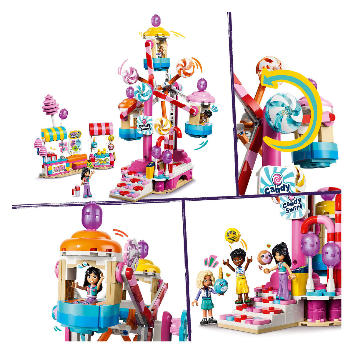 Lego friends reuzenrad van snoep en cupcakes speelgoed voor kinderen vanaf 7 jaar 42700