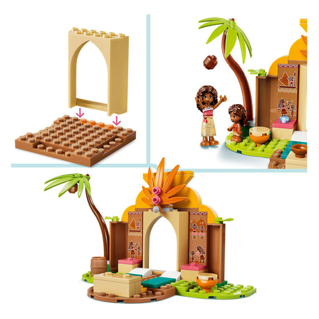 Lego ǀ disney vaiana dorpshuis en boot bouwbaar speelgoed voor kinderen met dieren figuur 43282
