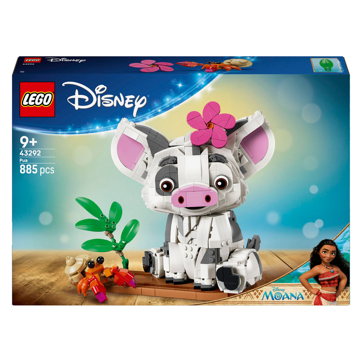 Lego ǀ disney vaiana pua bouwbaar dieren speelgoed voor kinderen en decoratie 43292