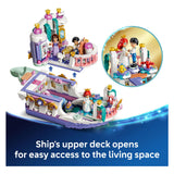 Lego ǀ disney princess ariëls koninklijke trouwboot bouwpakket voor kinderen met 7 poppetjes 43299
