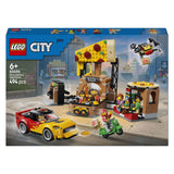 Lego city pizzacentrale met voertuigen pizza speelgoed voor kinderen 60496