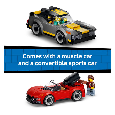Lego city autowasstraat auto bouwpakket voor kinderen vanaf 6 jaar 60497