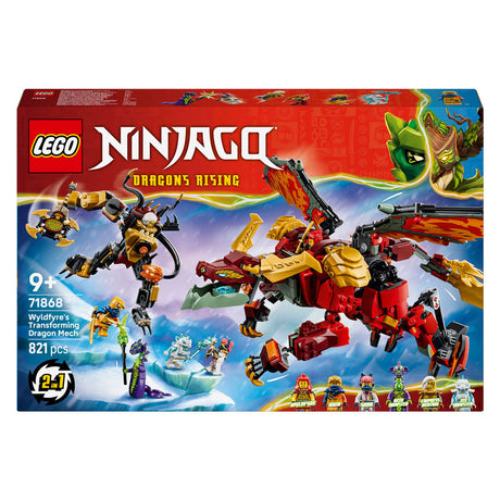 Lego Ninjago Wyldfyres verwandelnder Drache Mecha-Drachenspielzeug für Kinder 71868