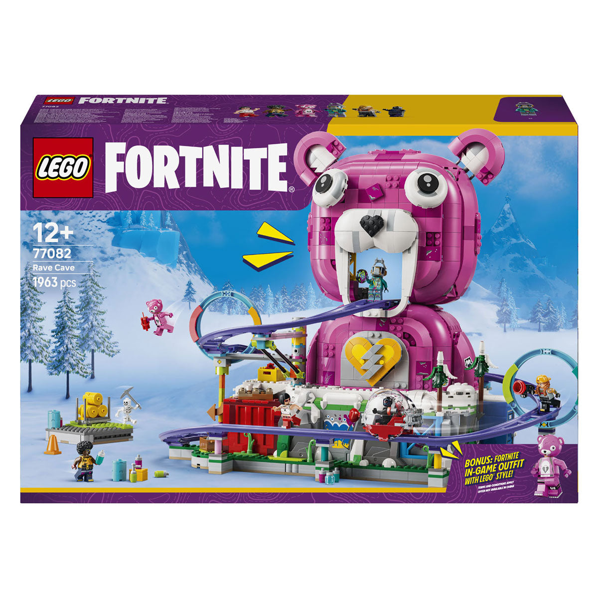 Lego Fortnite Rave Cave Bauset für Kinder und Schlafzimmerdekoration 77082