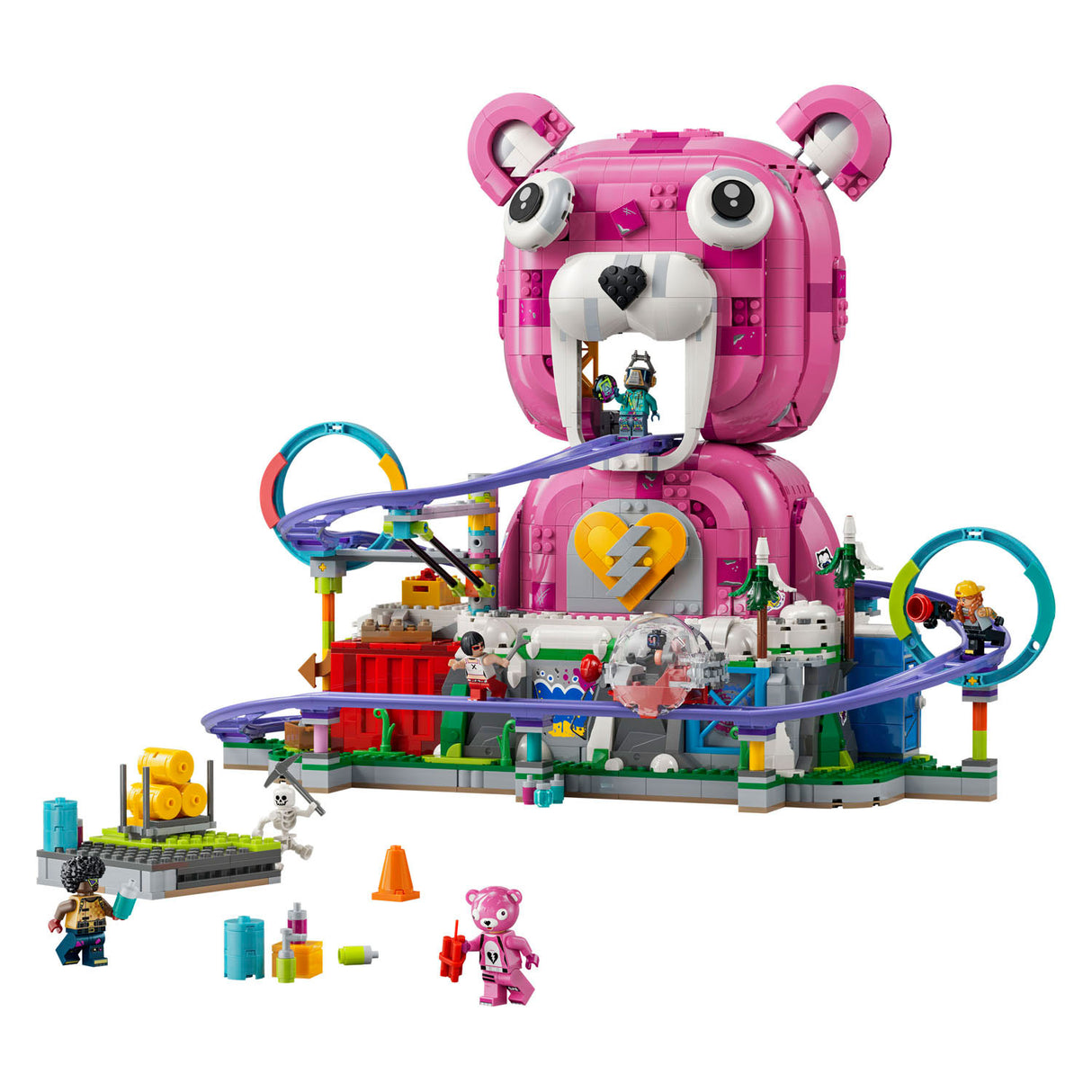 Lego fortnite rave cave bouwpakket voor kinderen en slaapkamer decoratie 77082