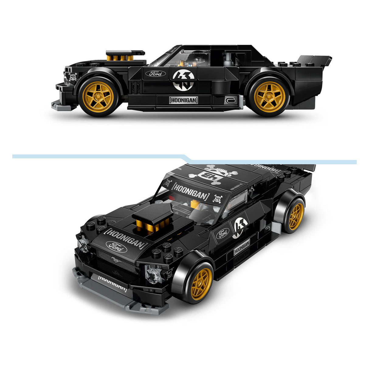 Lego speed champions ken blocks '65 ford mustang hoonicorn v1 auto bouwpakket voor kinderen 77262