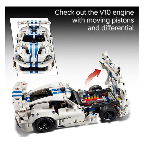 Lego technic dodge viper gts-r sportauto auto speelgoed voor kinderen 42234