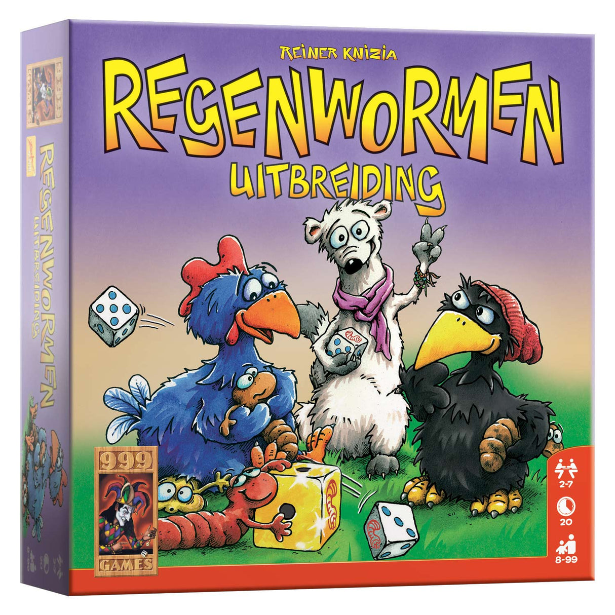 999Games Dobbel -Spiel Regenwürmer: Expansion (NL)