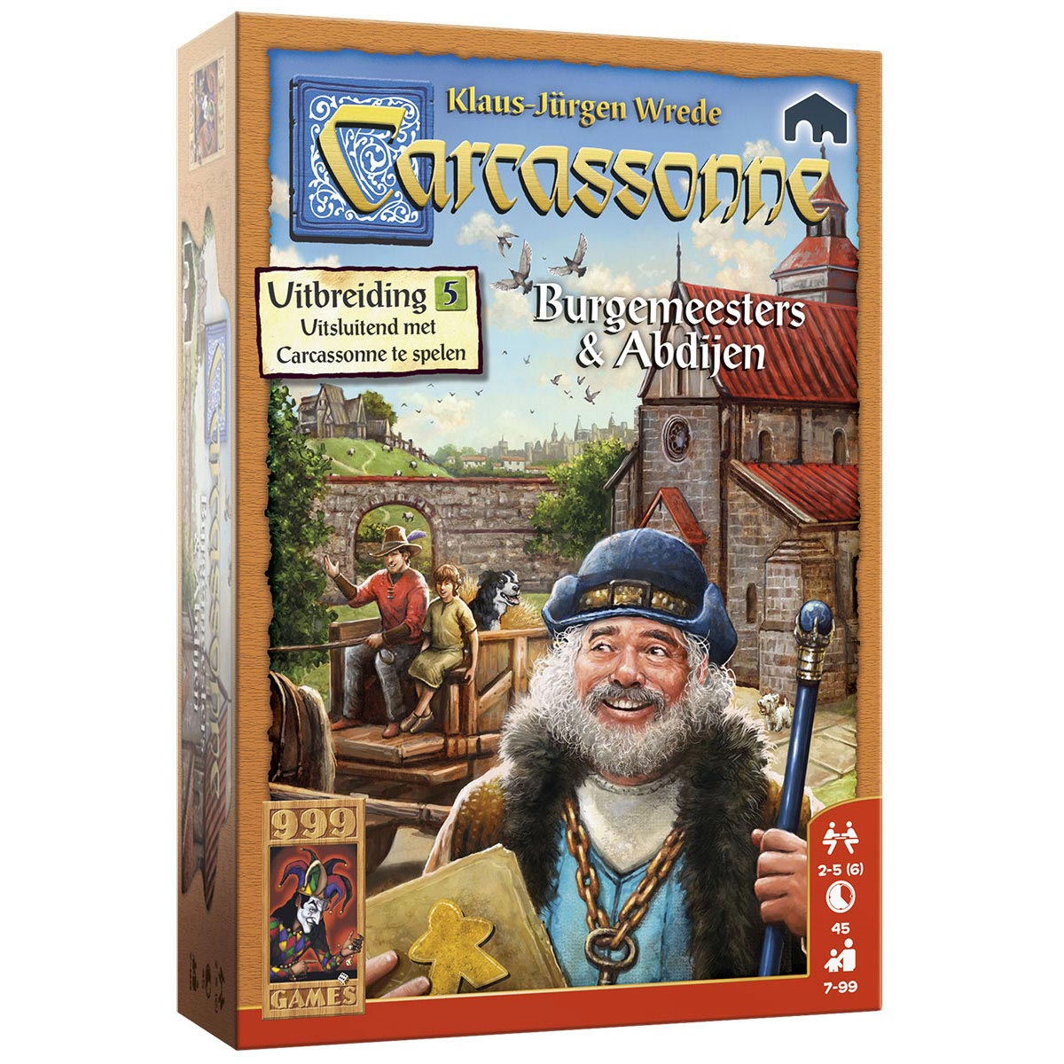 999Games Carcassonne Mayors and Abbeys brettspill