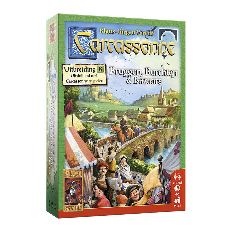 999 Games Carcassonne: puentes, fortalezas y bazares de la expansión del juego de mesa