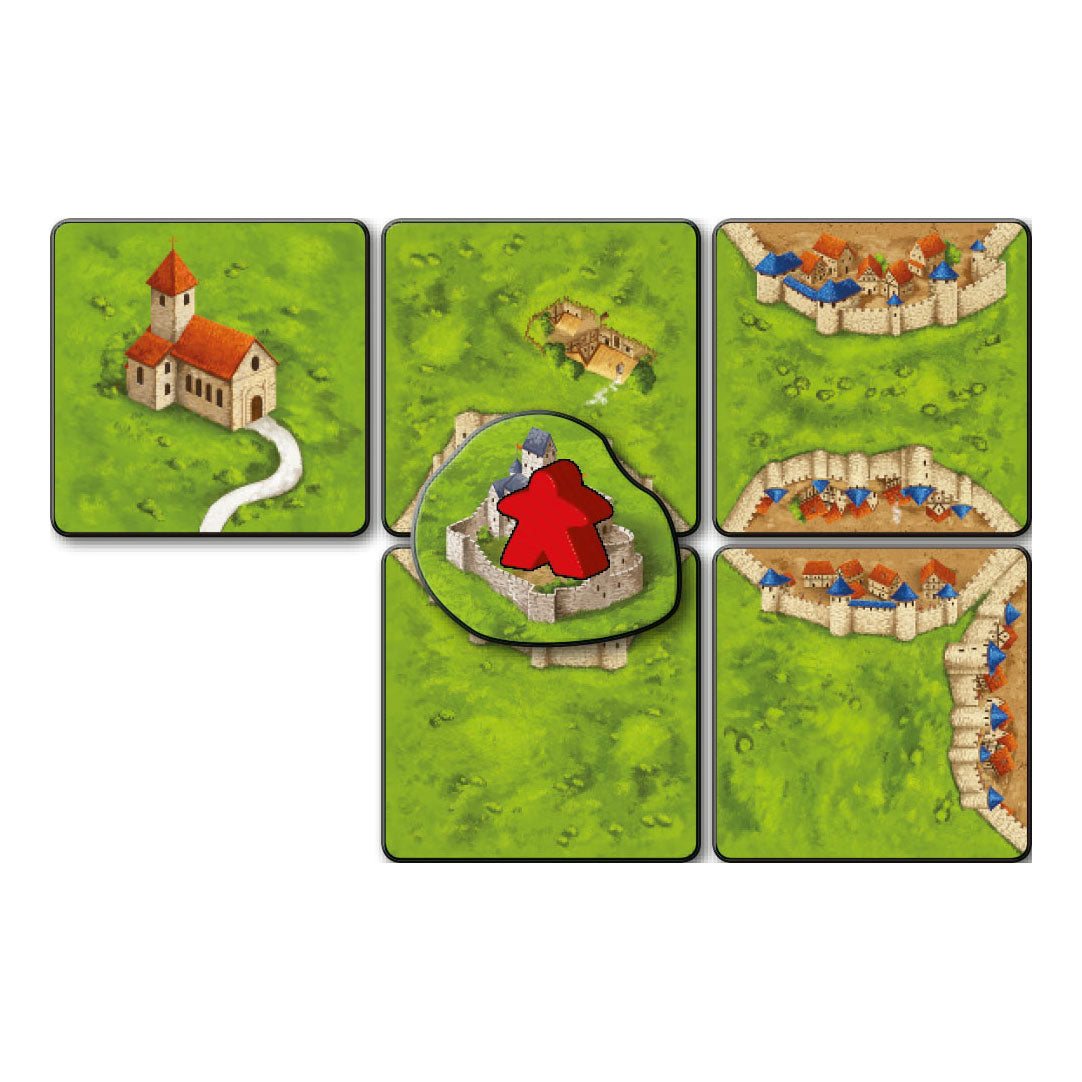 999 Games Carcassonne: puentes, fortalezas y bazares de la expansión del juego de mesa