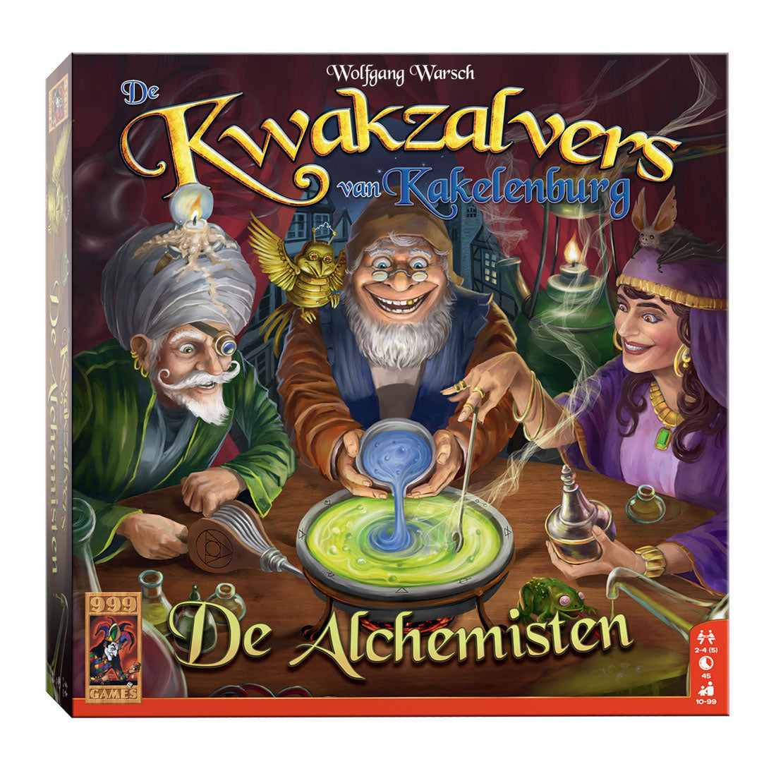 999Games de Kwakzalvers Van Kakelenburg: Alchemistene som utvider brettspillet