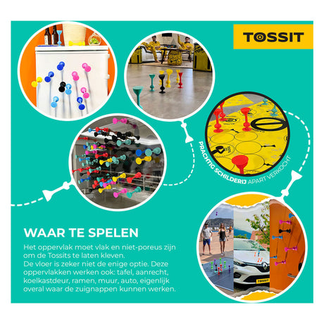 999 Spiele 999 Spiele Tossit - Starterpaket - Rot-Türkis